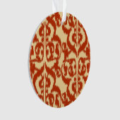 Ikat Moorish Damask - Mandarin orange (devant)
