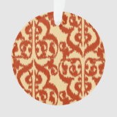 Ikat Moorish Damask - Mandarin orange (devant)