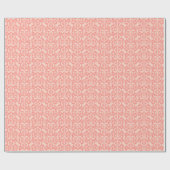 Ikat Moorish Damask - perzik en koraalroze Cadeaupapier (Vlak)