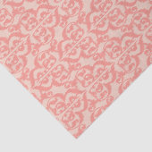 Ikat Moorish Damask - perzik en koraalroze Tissuepapier (Detail)