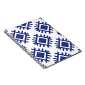 Ikat patroon Etnische tribale Amerikaanse ameriek Notitieboek (Rechterzijde)