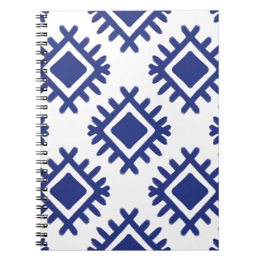 Ikat patroon Etnische tribale Amerikaanse ameriek Notitieboek (Voorkant)
