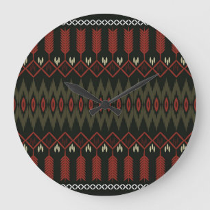 Ikat-patroon: geometrisch etnisch Ornament Grote Klok