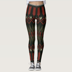 Ikat-patroon: geometrisch etnisch Ornament Leggings