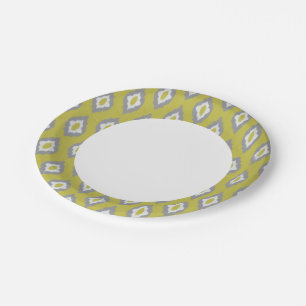 Ikat patroon papieren bordje