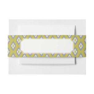 Ikat  patroon uitnodigingen wikkel