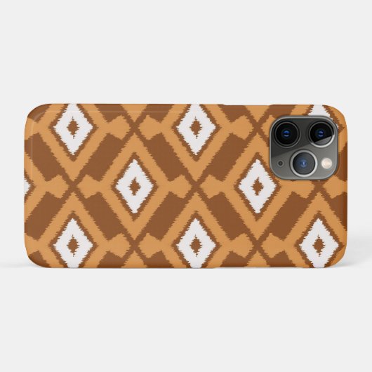 Ikat Pattern - Brown, Rust and Cream Case-Mate iPhone Case (Achterkant (horizontaal))