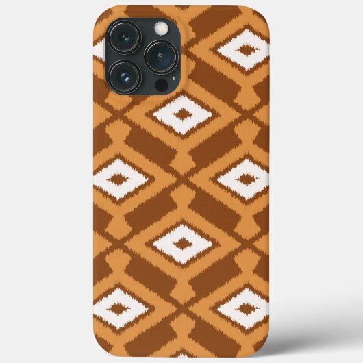 Ikat Pattern - Brown, Rust and Cream Case-Mate iPhone Case (Achterkant)