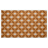 Ikat Pattern - Brown, Rust and Cream Stof (Fat Quarter)