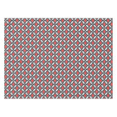 Ikat Pattern - Donkerrood, zwart en wit Tafelkleed (Voorkant (Horizontaal))