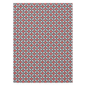 Ikat Pattern - Donkerrood, zwart en wit Tafelkleed (Voorkant)