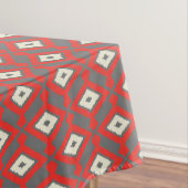 Ikat Pattern - Red, Grey and Beige Tafelkleed (Voorbeeld)