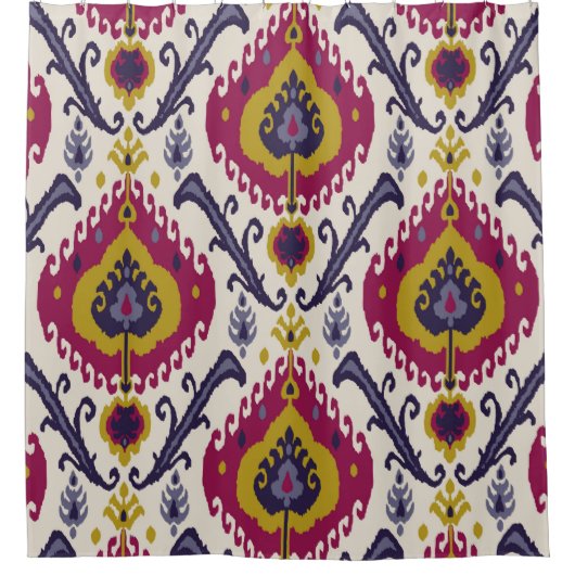 Ikat seamless pattern background Traditional patte Douchegordijn (Voorkant)