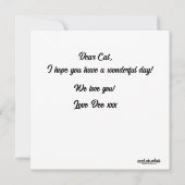 Ikat Series Ogee Blue Flat Kaart (Achterkant)