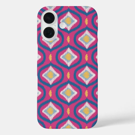 Ikat Series Ogee Sinaasappel Roze Case-Mate iPhone Case (Achterkant)