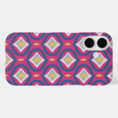 Ikat Series Ogee Sinaasappel Roze Case-Mate iPhone Case (Achterkant (horizontaal))
