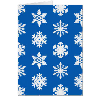Ikat Snowflakes - Kobaltblauw en wit
