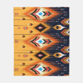 Ikat, stammen etnisch Azteeks patroon. Fleece Deken (Voorkant)