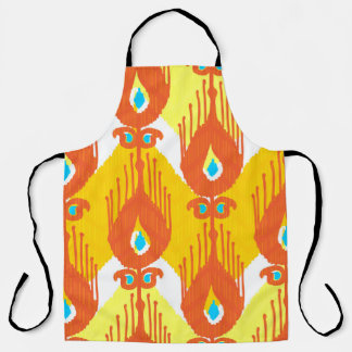 Ikat-stoffenpatroon: Etnisch ontwerp. Schort
