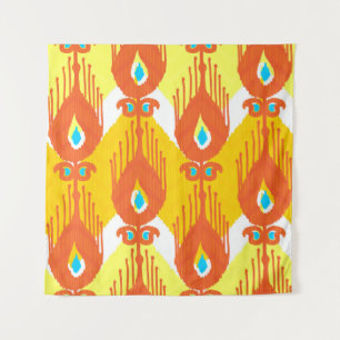 Ikat-stofpatroon Wandkleed