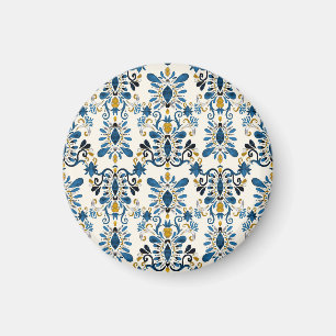 Ikat stropdas-kleurstof, tribale waterverf magneet