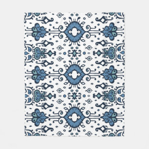 Ikat, tribaal, etnisch naadloos ornament. fleece deken