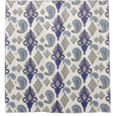 IKAT  tribale moderne patroonschildpad Douchegordijn (Voorkant)