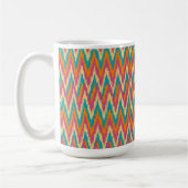 iKat Zigzag Design Spice Colors Koffiemok (Links)