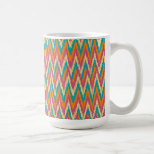 iKat Zigzag Design Spice Colors Koffiemok