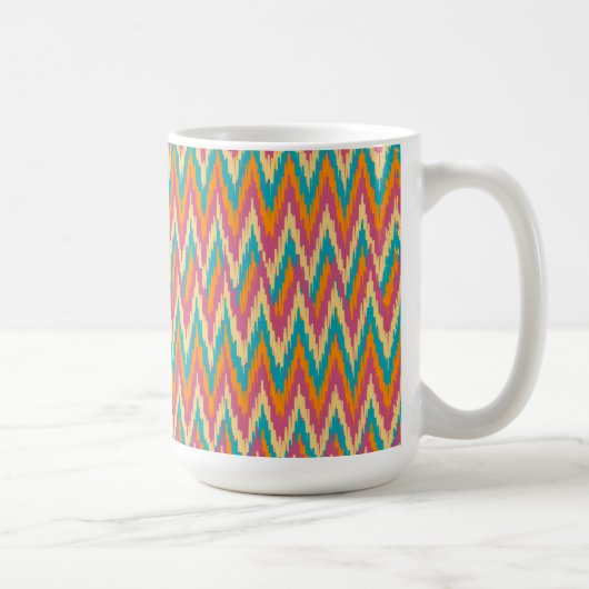 iKat Zigzag Design Spice Colors Koffiemok (Rechts)