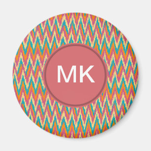 iKat Zigzag Design Spice Colors Magneet