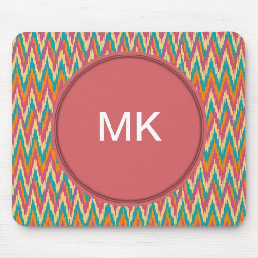 iKat Zigzag Design Spice Colors Muismat (Voorkant)