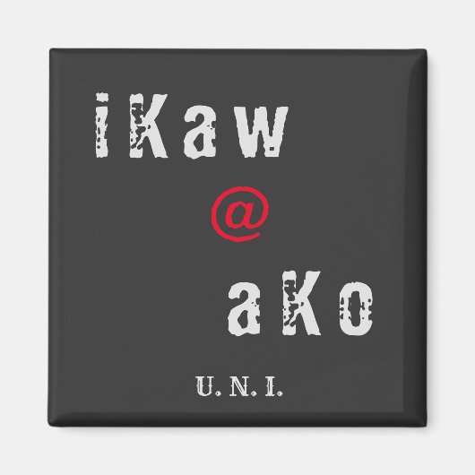 ikaw ako magnet magneet (Voorkant)