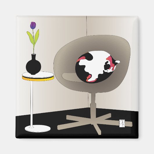 IKEA Interieurs Kat Magneet (Voorkant)