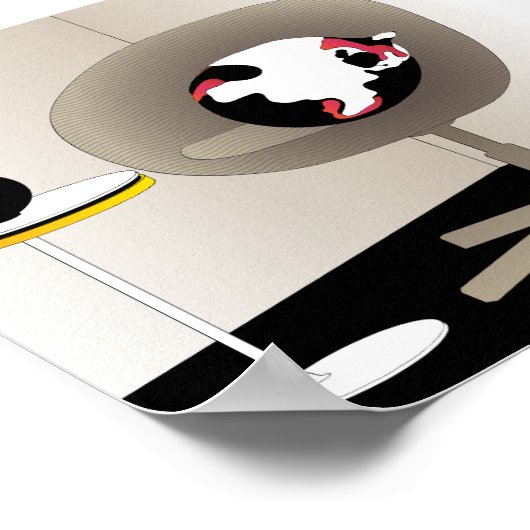 Ikea Interiors Cat Poster (Hoek)