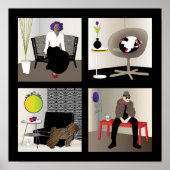 Ikea Interiors Poster - Zwarte grens (Voorkant)