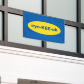 IKEA Logo Kunst Spandoek (Buitenkant Gebouw)