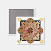 Ikea Rugs Red Swirl Magnet (Recto/Verso)