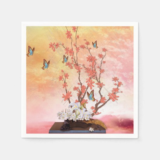 Ikebana-beeldscherm Servet (Voorkant)