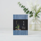 Ikebana Florist Visitekaartje (Staand voorkant)