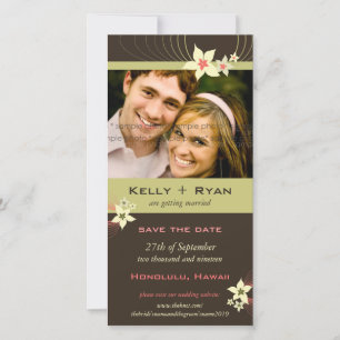 Ikebana Frangipani Roze Tropische Bloem Bruiloft Save The Date