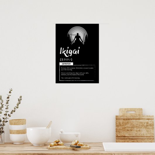 Ikiagai - Japans concept voor succes Poster (Keuken)