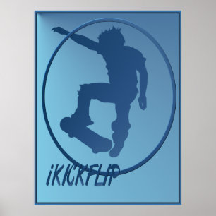 iKICKFLIP-ingericht Poster