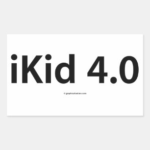 iKid 4.0 Stickers rechthoek
