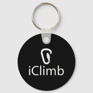 Iklim Fun Rock-klimmer Cute Climate Humor Sleutelhanger