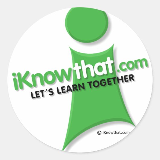 iKnowthat.com Logo Stickers (Devant)