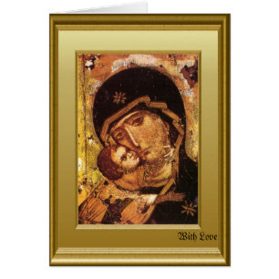 Ikon orthodoxe de Vierge Marie et le JES d'enfant