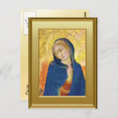 Ikon van de Maagd Mary Briefkaart (Voorkant / Achterkant)