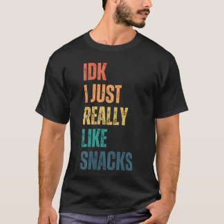 IKR ik vind snacken gewoon echt leuk Grappig vinta T-shirt