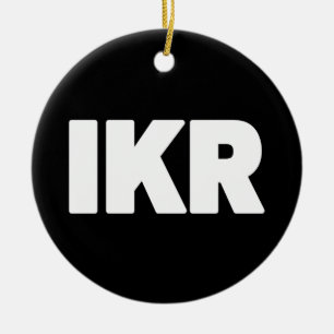 IKR Tekst Slang Keramisch Ornament